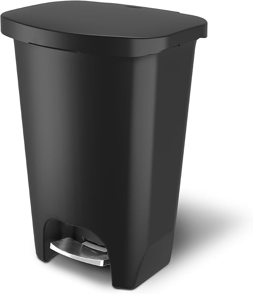 Glad Premium Trash Can with Clorox Odor Protection, 13 Gallon, Black | Amazon (US)