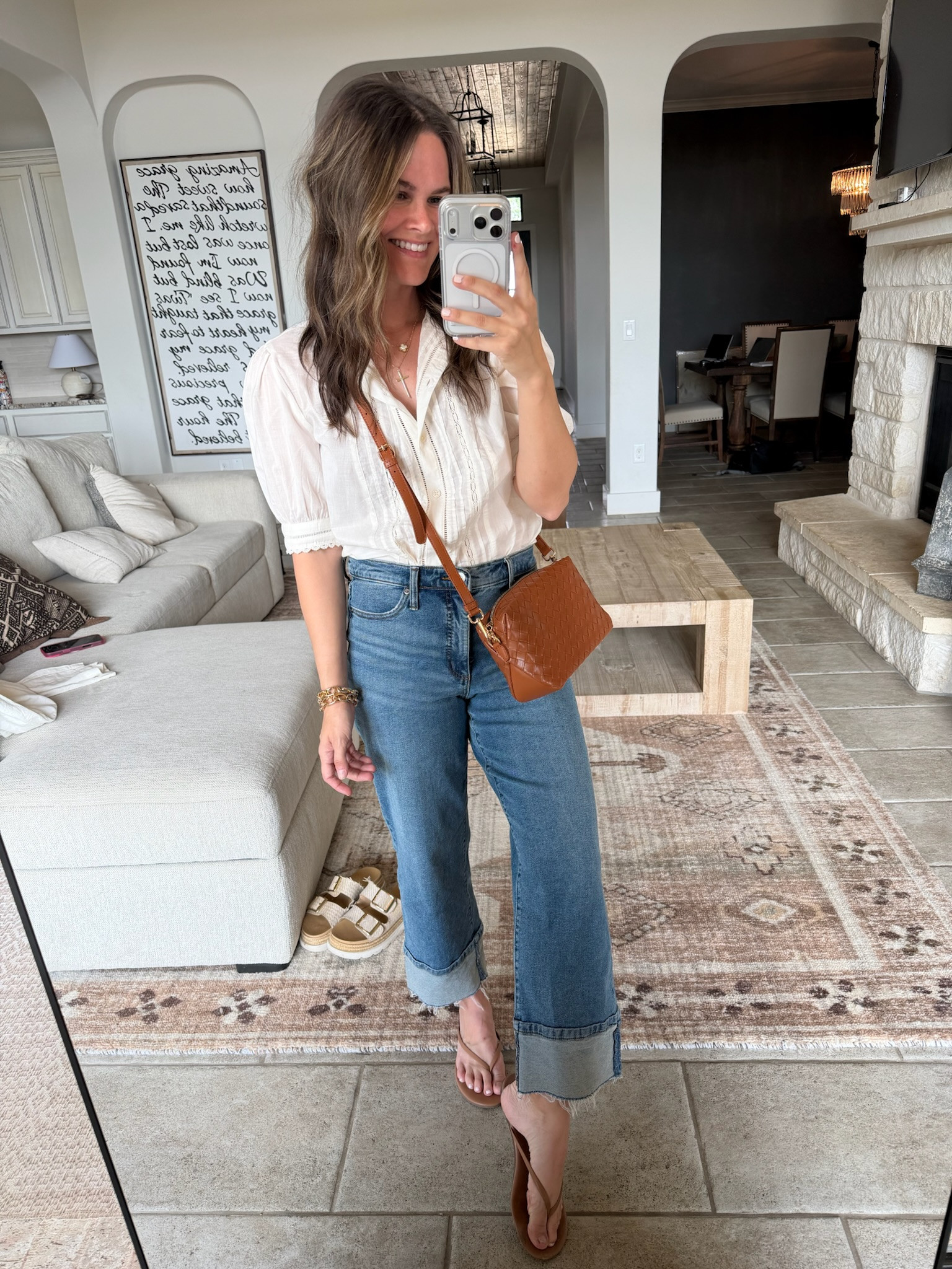 These Walmart pieces are so good 🤍 the top has the prettiest detailing and feels way more elevated than the price. These pants go in and out of stock, so definitely grab them while you can! And this purse… such amazing quality 🙌🏼
 

#LTKootd #LTKmomlife #LTKgrwm
