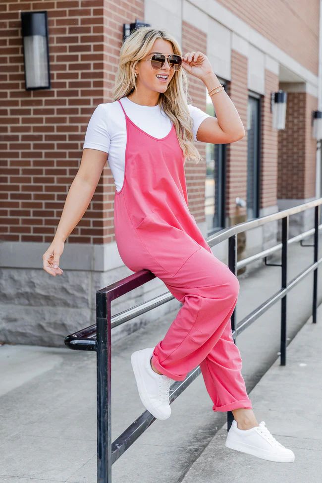 Day In The Life Coral Jumpsuit FINAL SALE | Pink Lily