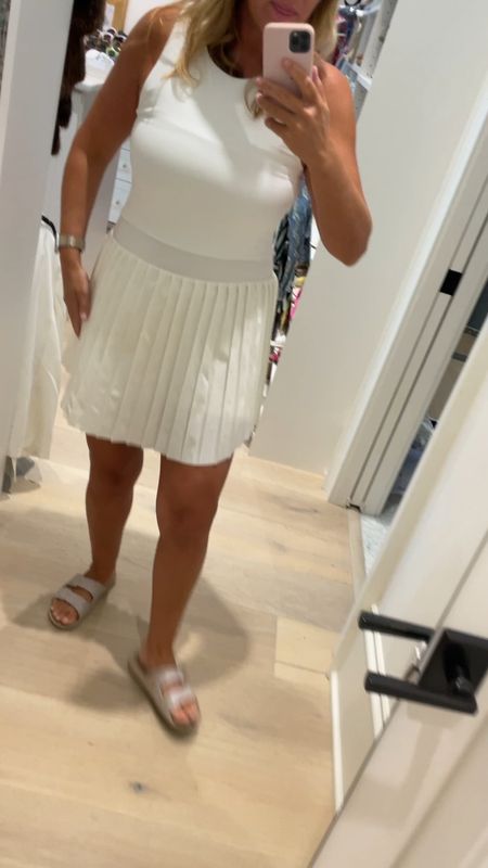 White tennis 🎾 dress 

#LTKFitness