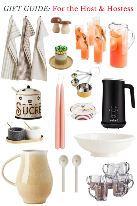 Gift guide for the hostess, gifts for hostess, gifts for host, entertaining gifts, kitchenware// 

#LTKGiftGuide #LTKfindsunder50 #LTKhome