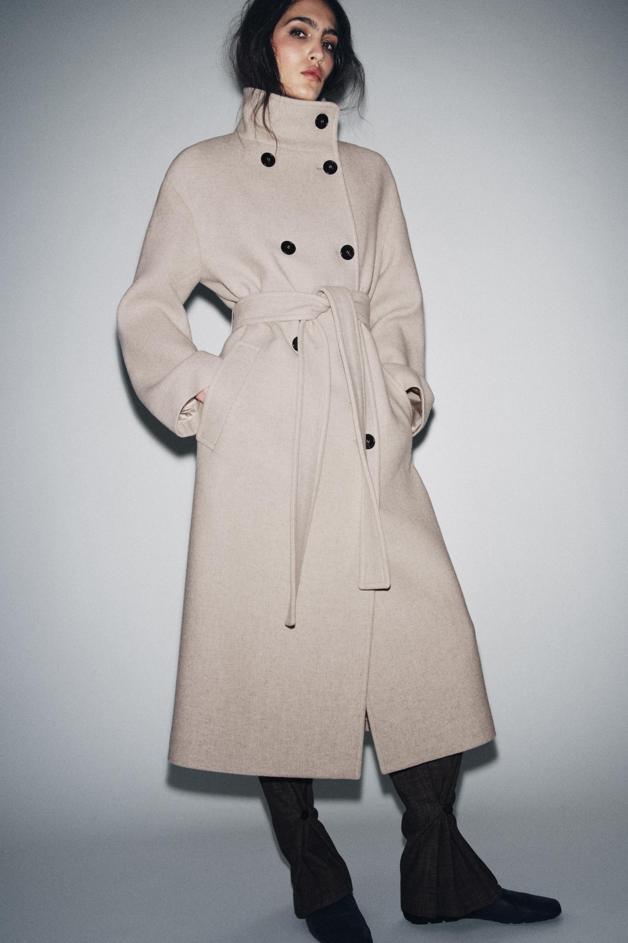 OVERSIZED HIGH-NECK COAT ZW COLLECTION LIMITED EDITION | Zara US