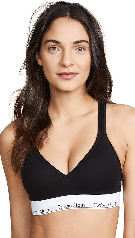 Calvin Klein Women's Modern Cotton Lightly Lined Wireless Bralette | Amazon (US)