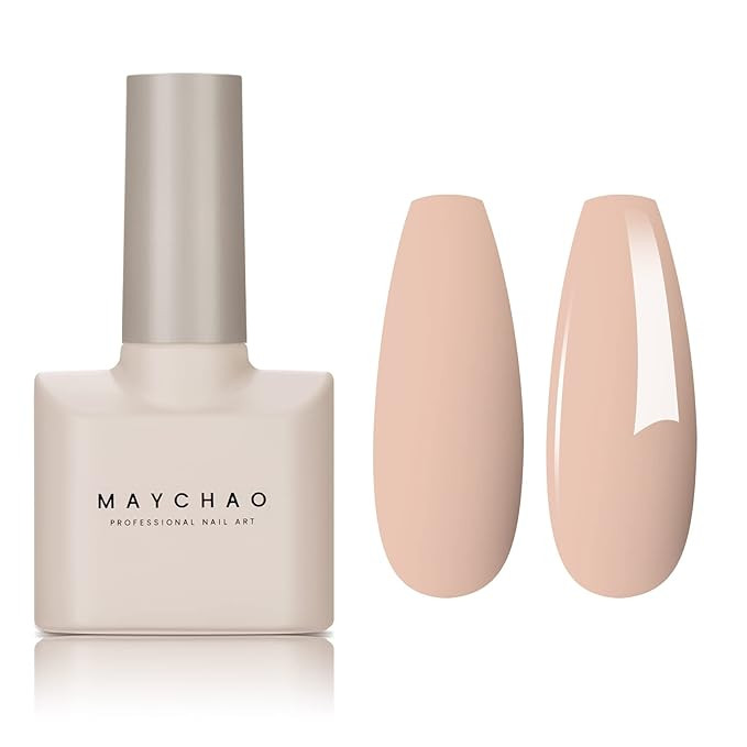 MAYCHAO 15ML Spring Gel Nail Polish 1Pc Nude Nail Polish Soak Off UV Gel Polish for Nail Art Mani... | Amazon (US)