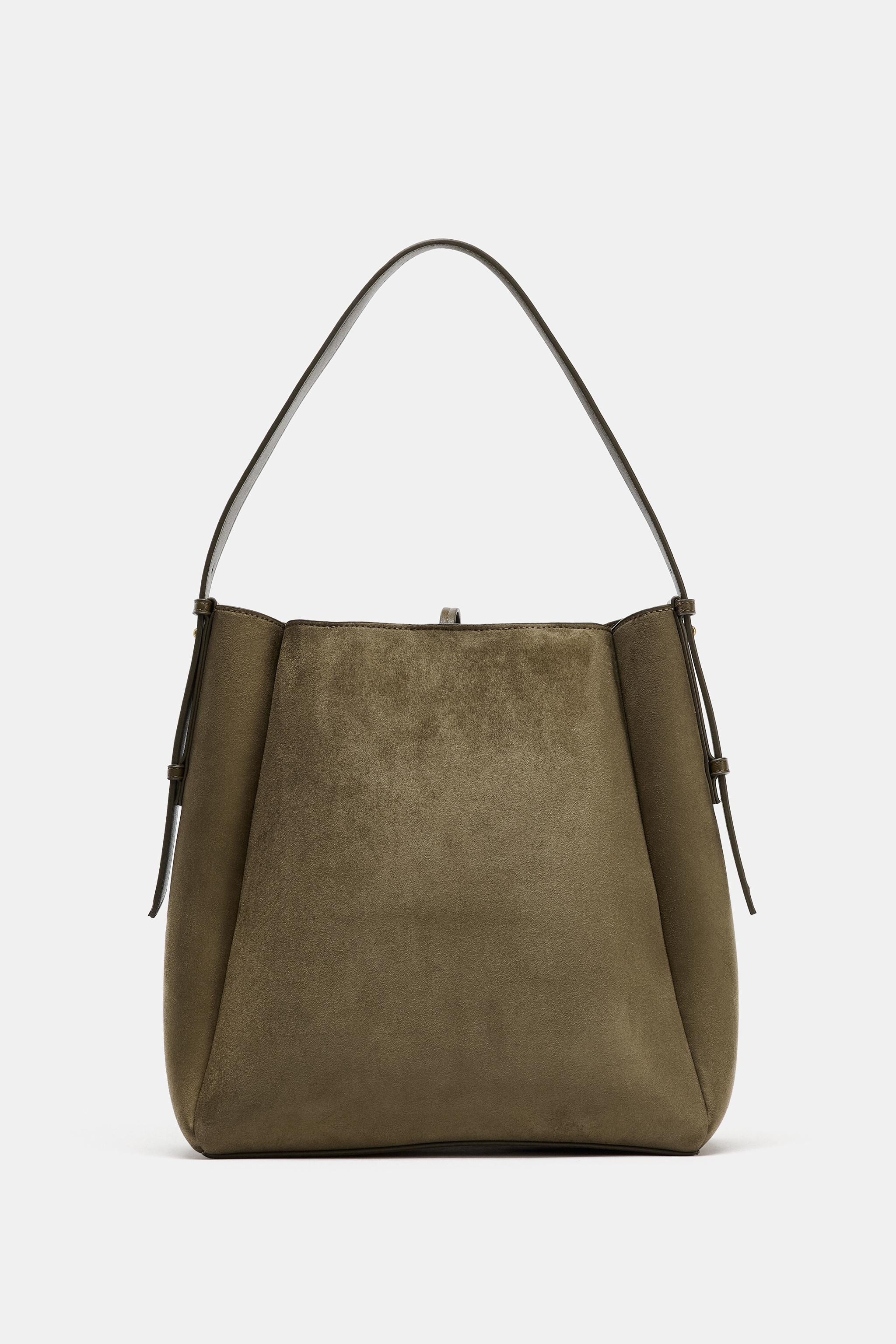 MAXI BUCKET BAG WITH METAL RING | Zara US
