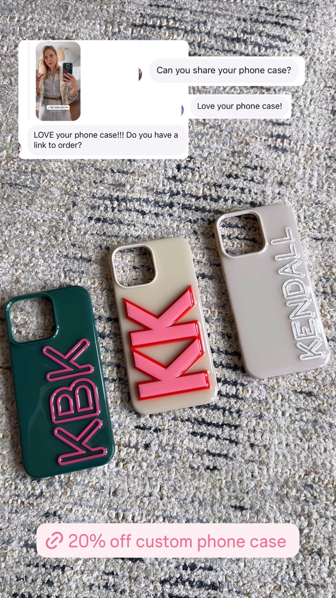 20% off custom phone case 📱35+ styles to choose from and TONS of colors 

#LTKSaleAlert