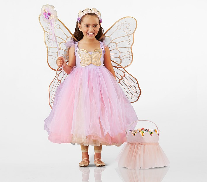 Kids Lavender Butterfly Fairy Halloween Costume | Pottery Barn (US)
