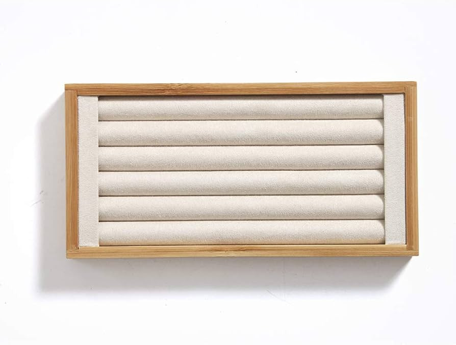 Coward Bamboo Ring Display Holder Jewelry Storage Tray Organizer Ring Stand For Home Desk or Shop... | Amazon (US)