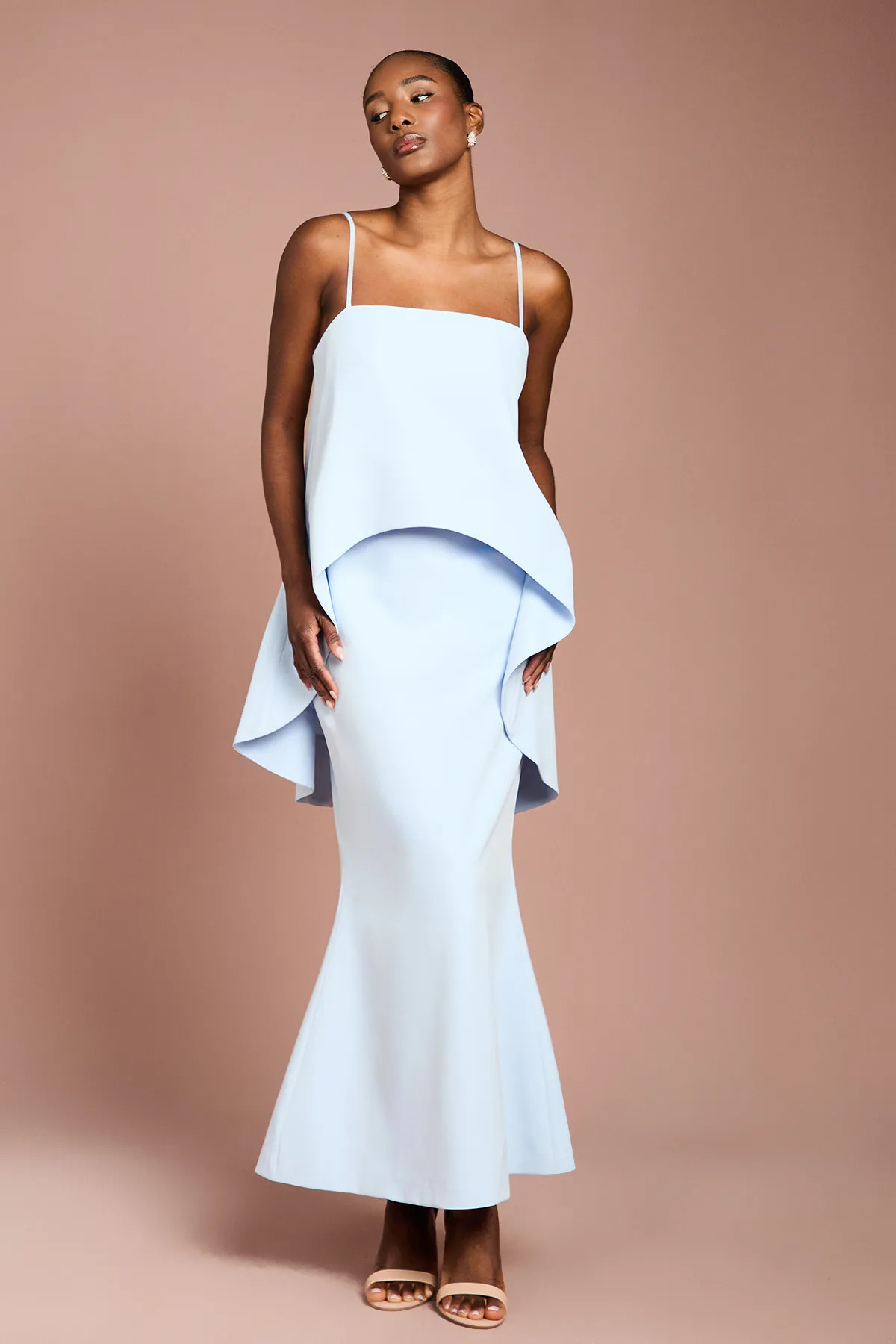 Dresses | Strappy Cape Detail Midi Dress | Coast | Boohoo.com (UK & IE)