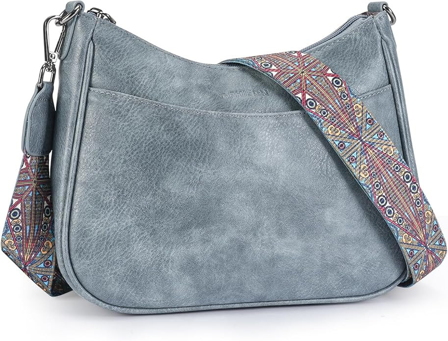 APHISON Trendy Leather Crossbody Purse with Adjustable Strap, Women's Shoulder Handbag | Amazon (US)