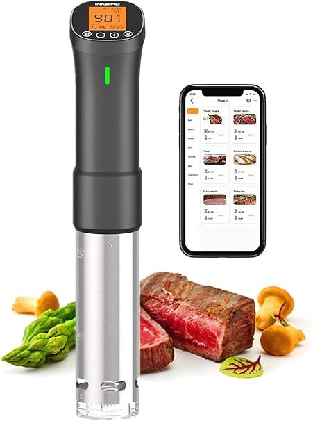 Sous Vide Machine Inkbird Wifi Sous Vide Cooker, 1000W Remote Control Immersion Circulator with A... | Amazon (US)