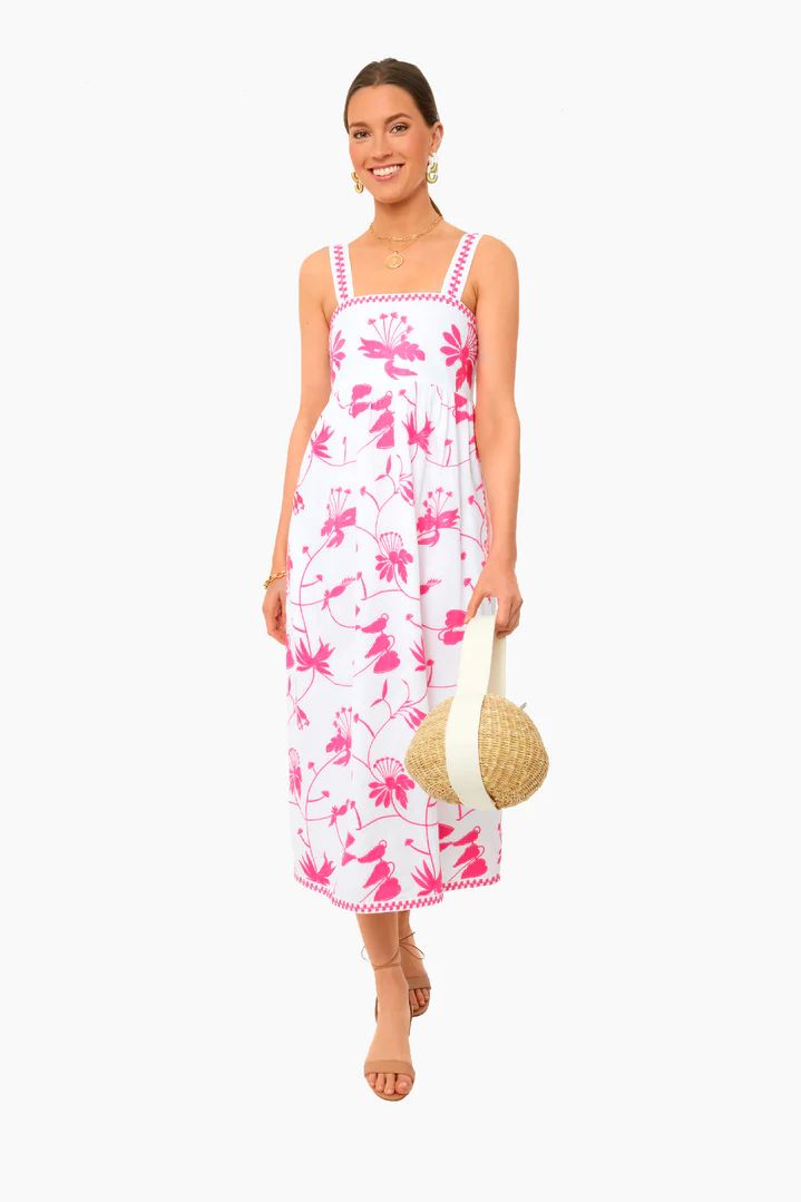 Exclusive Tropical Flower Pink Agate Dress | Tuckernuck (US)