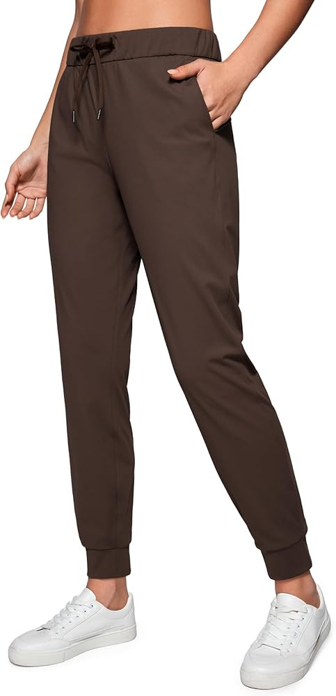 CRZ YOGA 4-Way Stretch Workout Joggers for Women 28" - Casual Travel Athletic Pants with Pockets | Amazon (US)