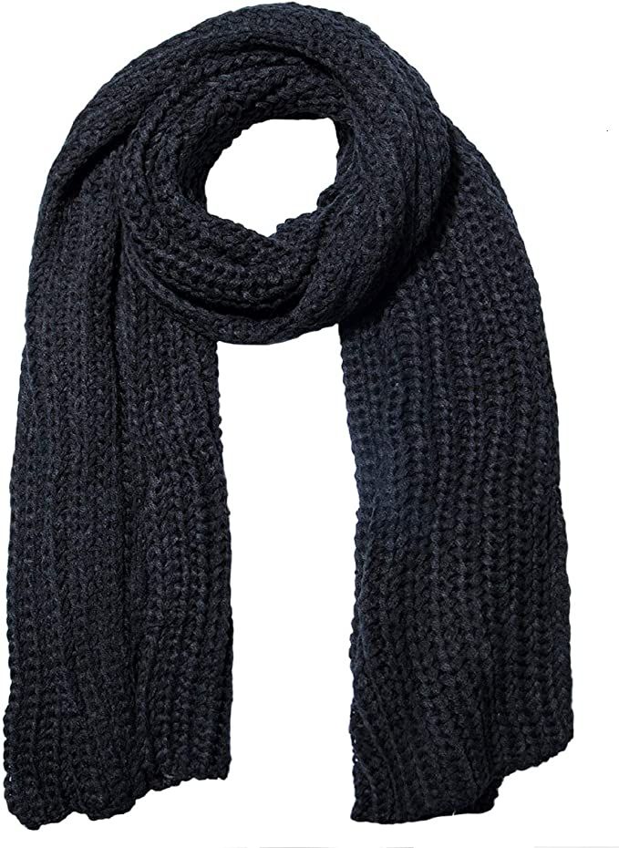 Women And Mens Winter Thick Cable Knit Wrap Chunky Long Warm Scarf, One Size, Black at Amazon Wom... | Amazon (US)