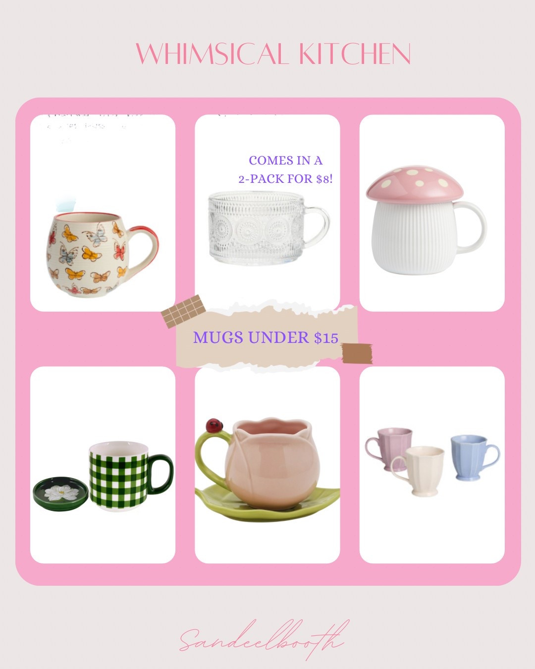 Cute, colorful and whimsical coffee mugs that are mostly dishwasher and microwave safe! So pretty and all under $15! 🎉🎉🎉🎉

#LTKHome #LTKSaleAlert #LTKFindsUnder50