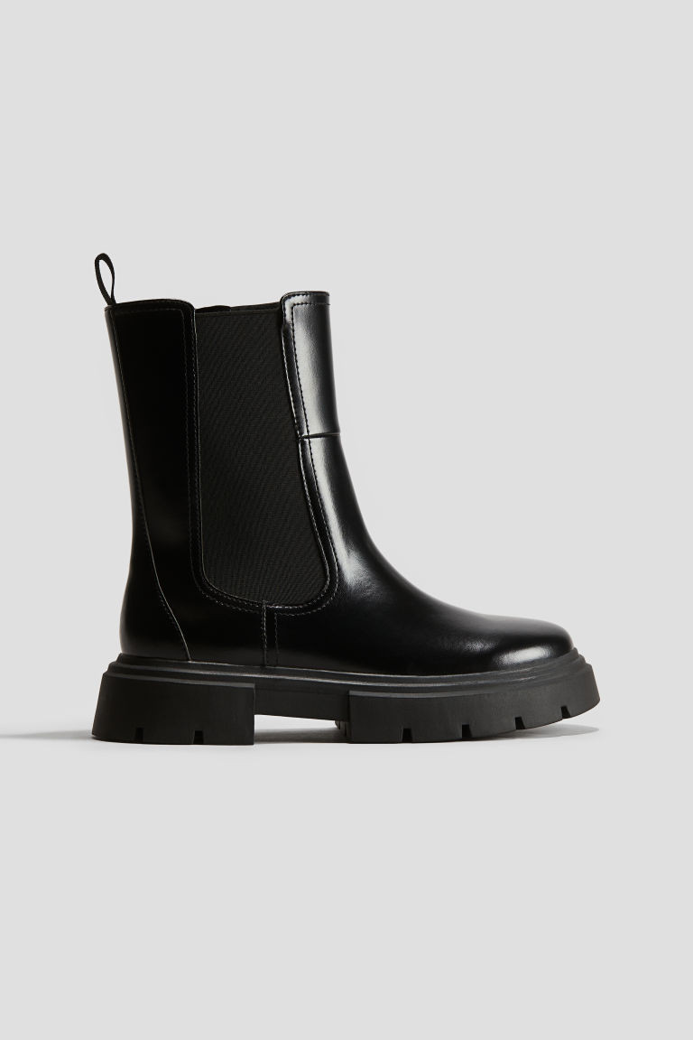 H & M - Chunky Chelsea boots - Black | H&M (UK, MY, IN, SG, PH, TW, HK)