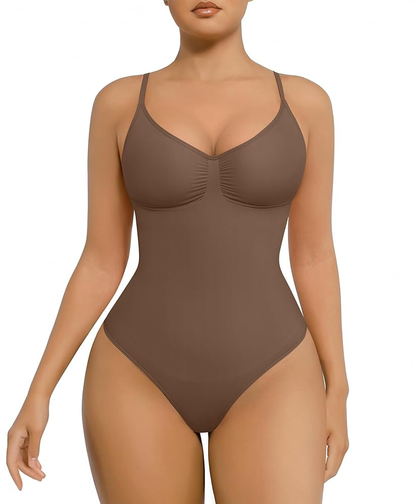 FeelinGirl Shapewear Bodysuit for Women Tummy Control Seamless Sculpting Snatched Waist Body Suit... | Amazon (US)