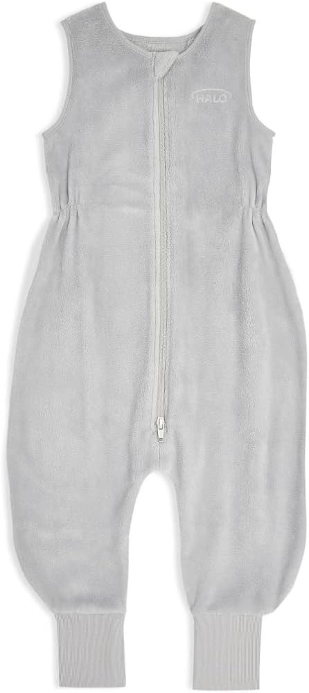HALO Sleepsack Toddler Sleeping Bag, Luxe Fleece Wearable Blanket, TOG 2.0, Grey, 2T | Amazon (US)