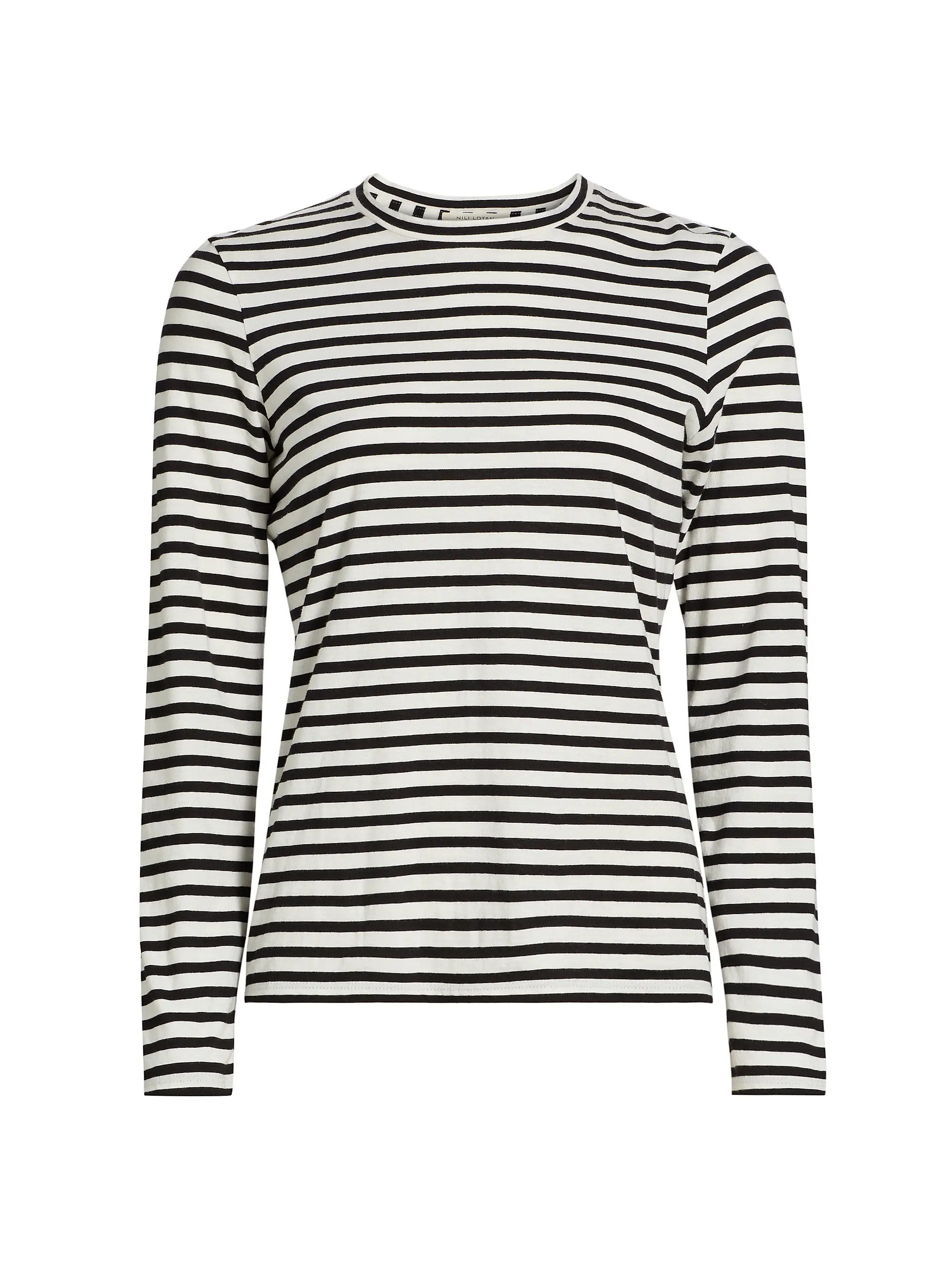 Susana Striped Cotton Long-Sleeve T-Shirt | Saks Fifth Avenue