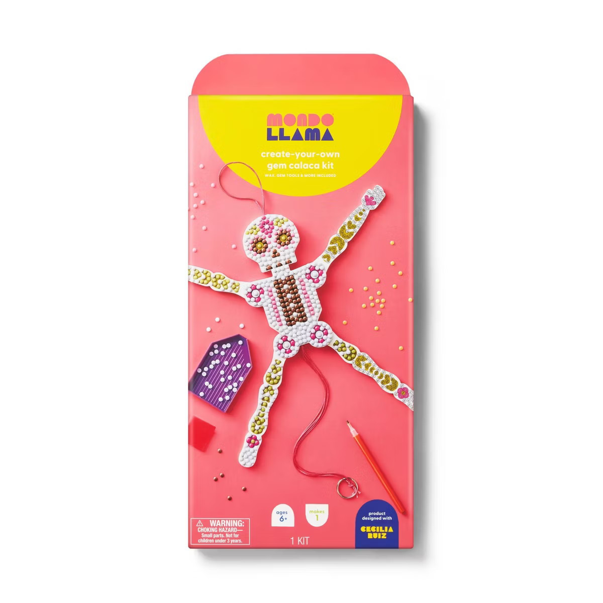 Día de Muertos Craft Gem Art Calaca Puppet - Mondo Llama™ | Target