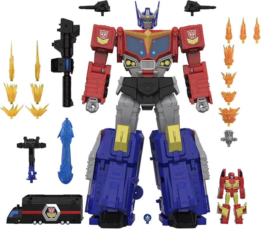 Transformers Age of The Primes Titan Class The Thirteen Star Optimus Prime, 15-inch Converting Ac... | Amazon (US)