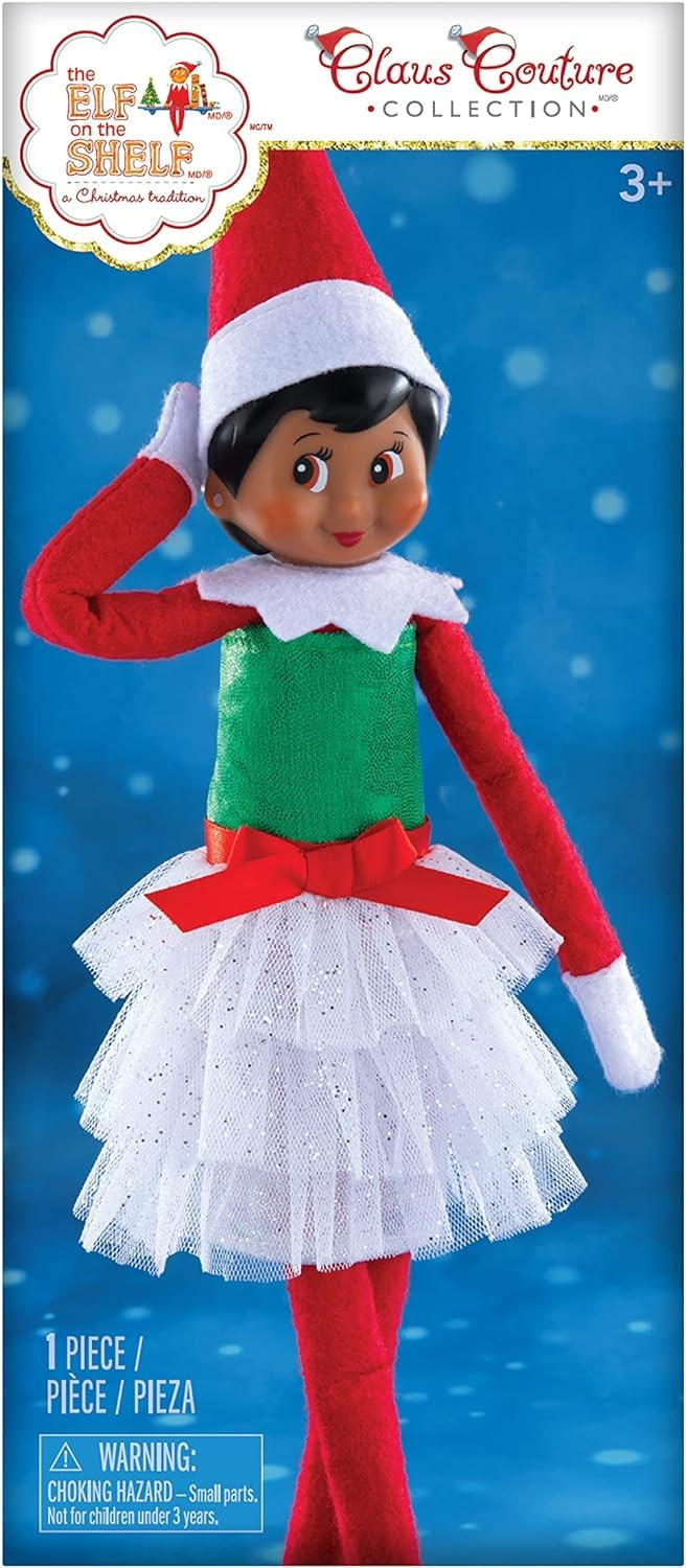 Claus Couture Merry Mistletoe Elf Party Dress - Scout Elf Not Included | Amazon (US)