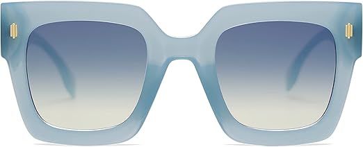 SOJOS Vintage Oversized Square Sunglasses for Women,Retro Womens Luxury Big Sun Glasses UV400 Pro... | Amazon (US)