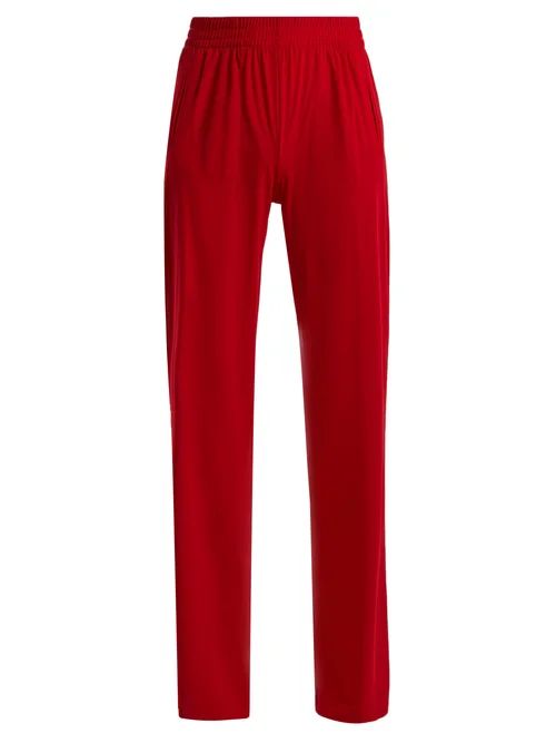 Norma Kamali - Side Stripe Boyfriend Trackpants - Womens - Red | Matches (UK)