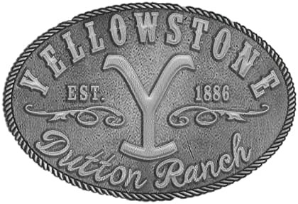 Changes Yellowstone Dutton Ranch Y Logo Established 1886 Kevin stner Belt Buckle 66-57, Silver | Amazon (US)
