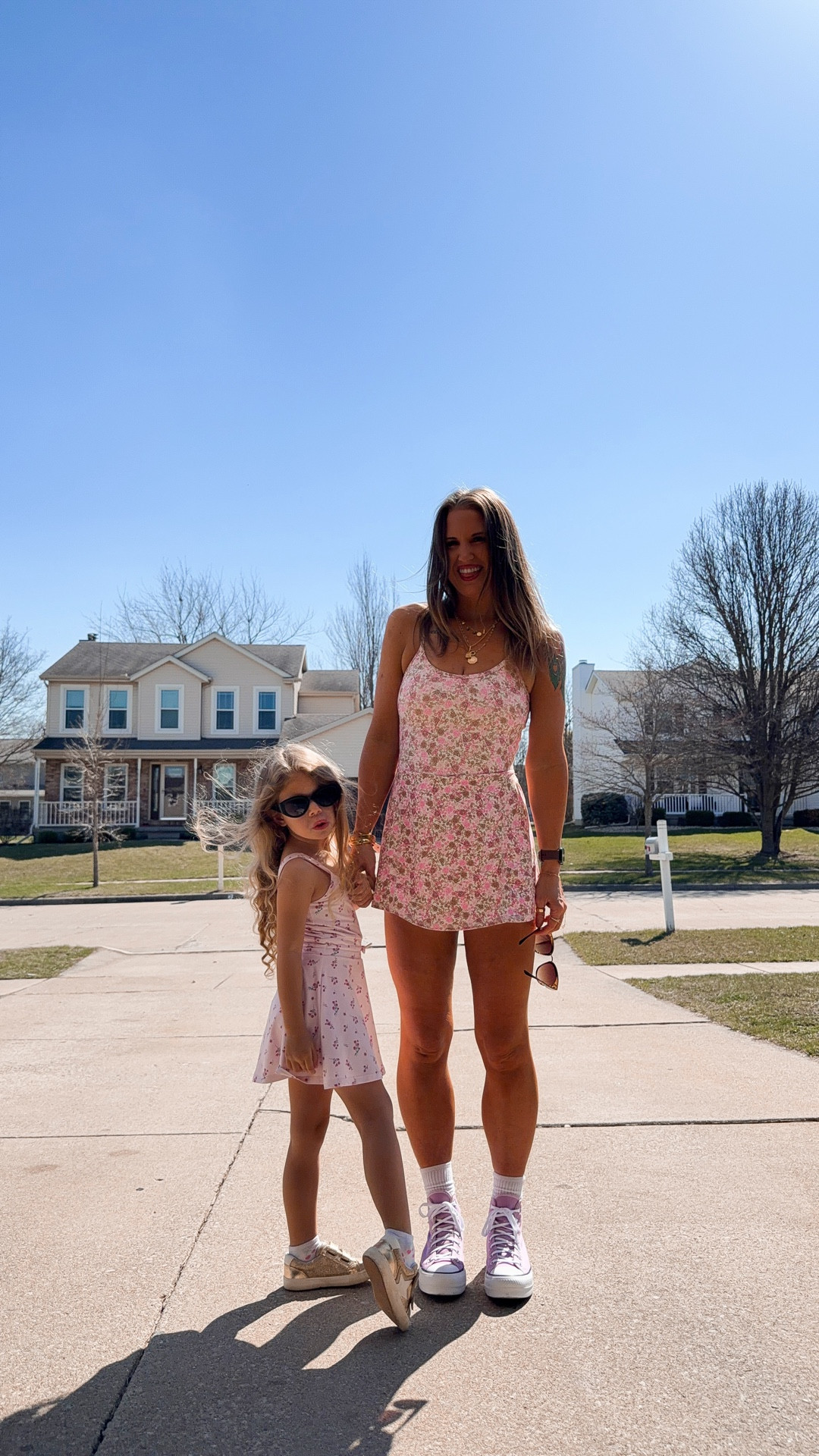 Bestie and I and our “matching” activewear dresses 
Target style | target finds | athletic dresses | toddler girl style 
#ootd #mommyandme #activewear 

#LTKKids #LTKActive #LTKmomlife
