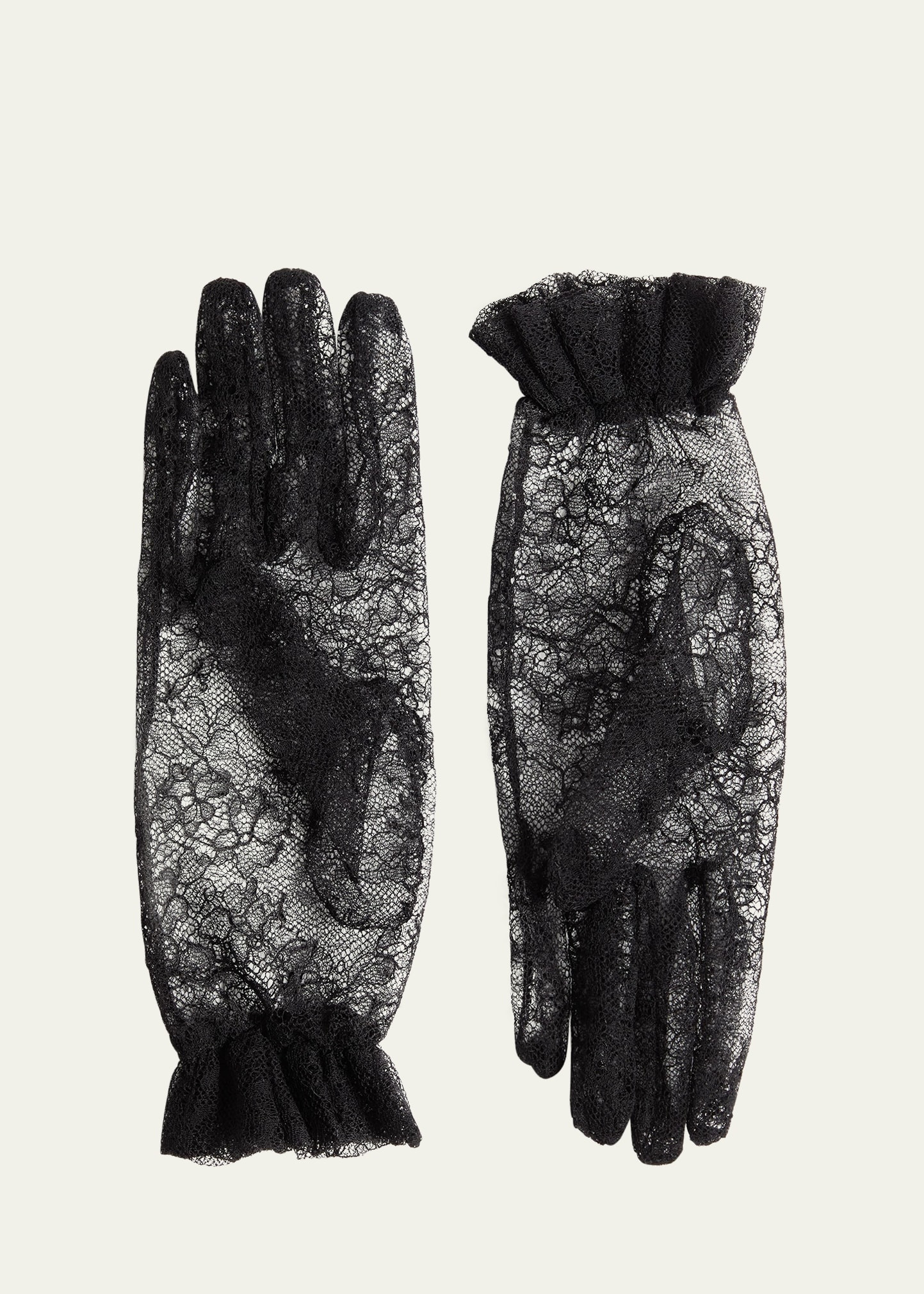 Valentino Garavani VLogo Lace Gloves | Bergdorf Goodman
