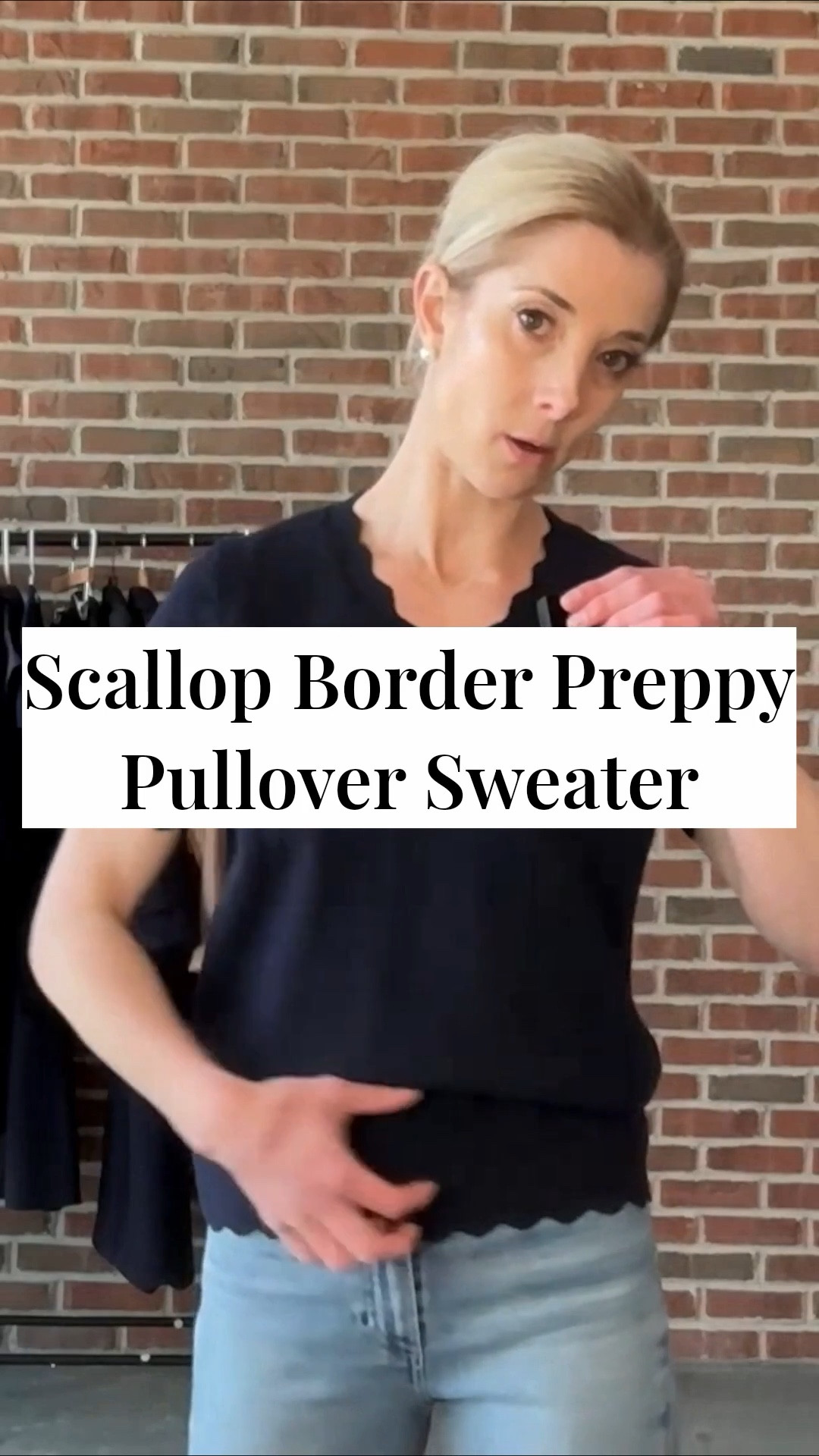 Scallop Border Preppy Pullover Sweater for LTK petite size and LTK ootd for LTK seasonal LTK grwm spring summer sweaters for women 

#LTKPetite #LTKootd #LTKSeasonal