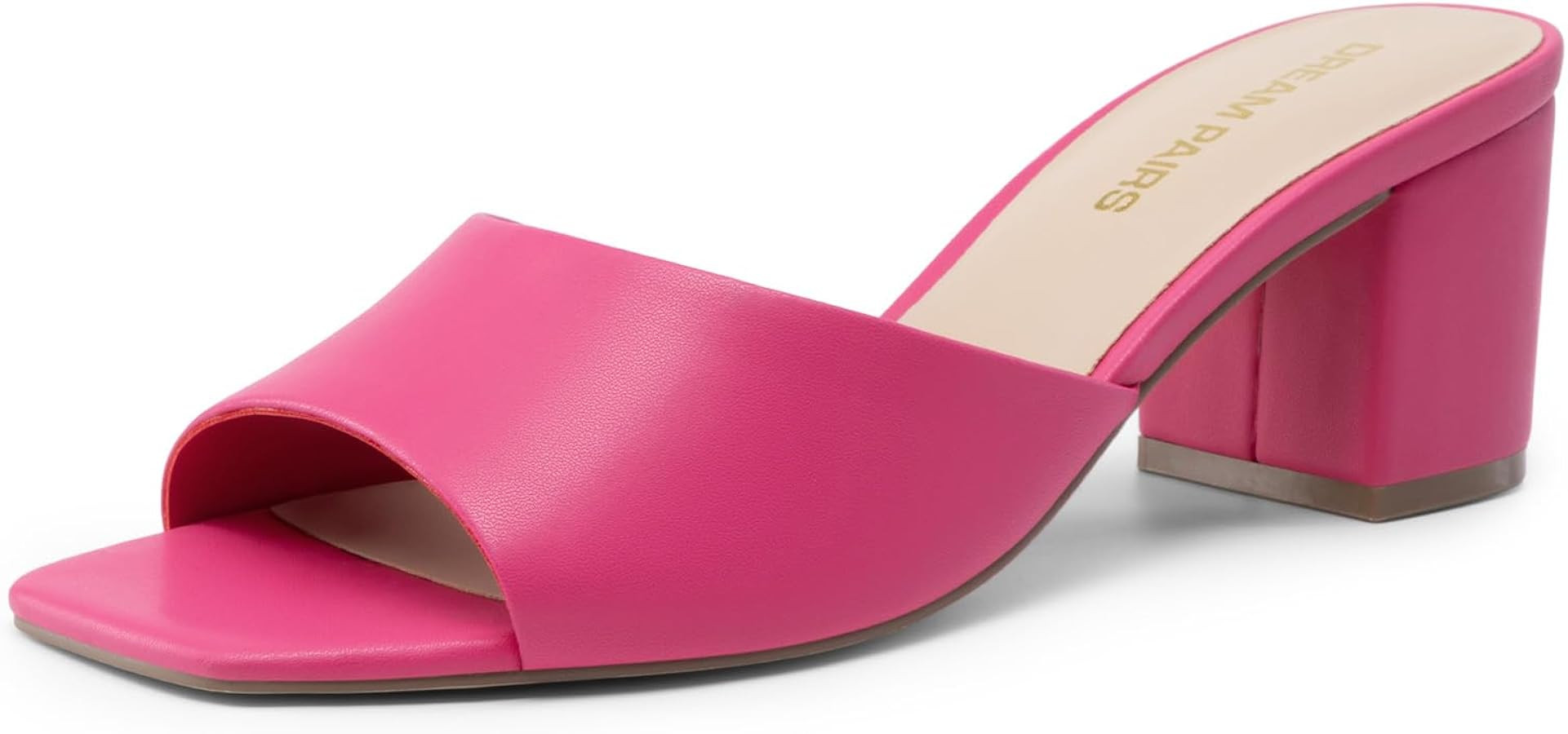 DREAM PAIRS Women's Low Heels Sandals Mule Heels Block Chunky Heeled Sandals Slide Sandals Slip o... | Amazon (US)