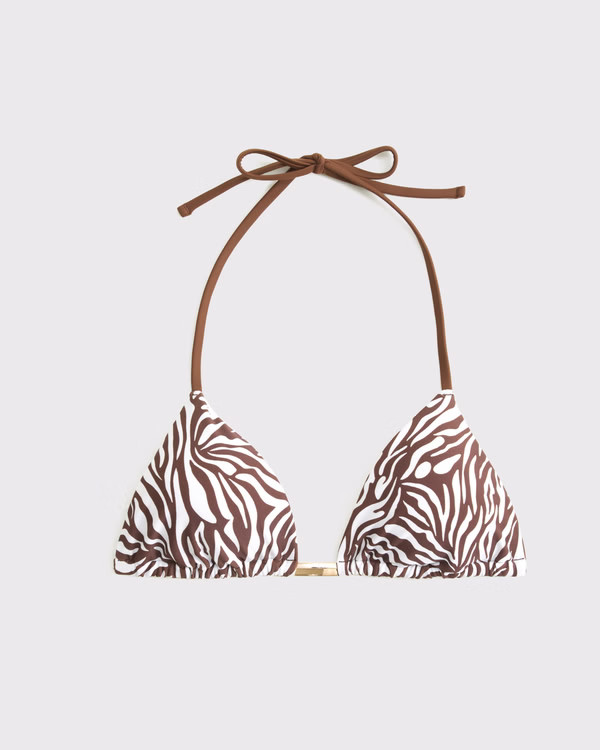 Halter String Triangle Bikini Top | Abercrombie & Fitch (US)