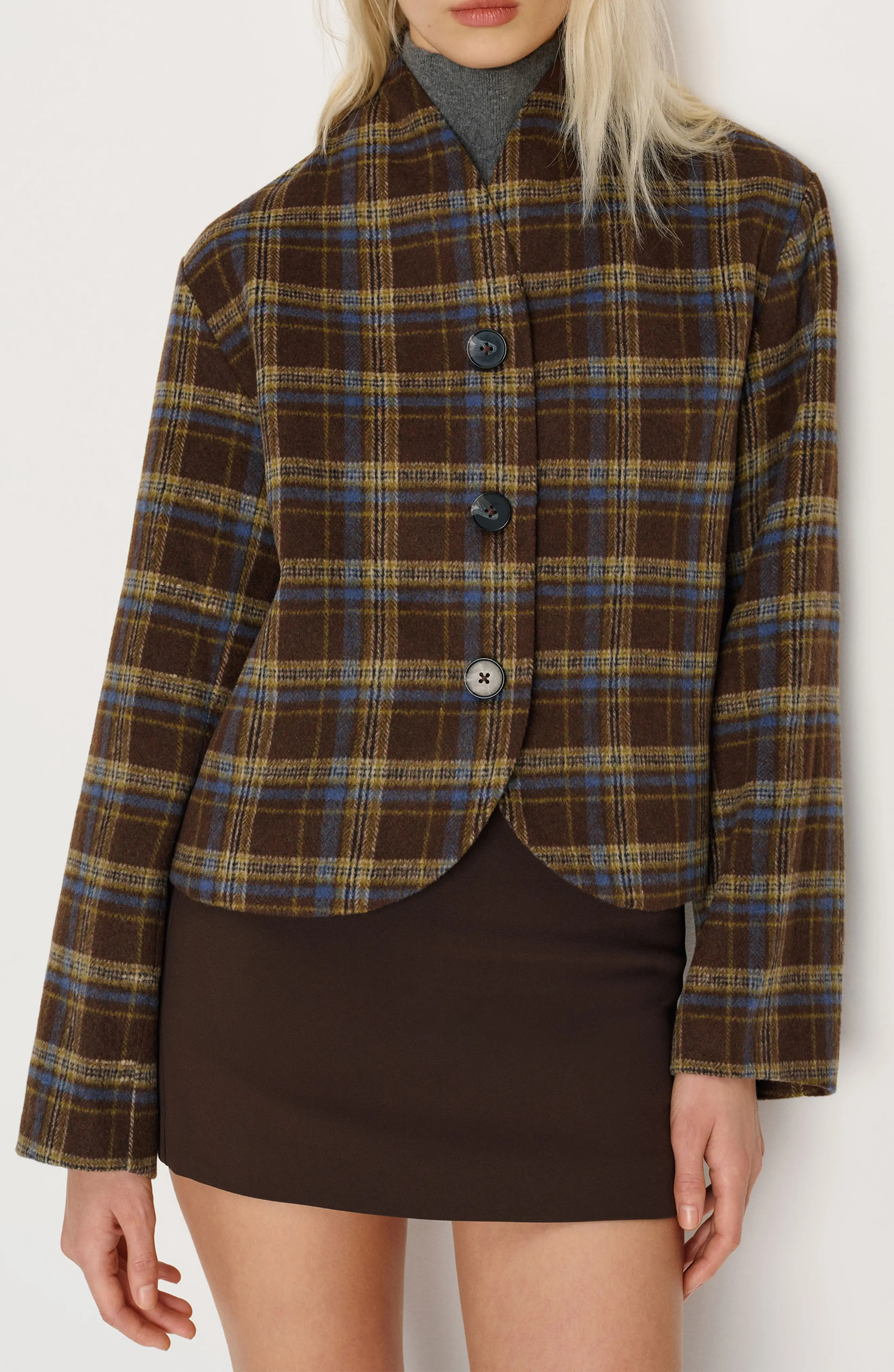 Reformation Owen Plaid Jacket (Women) | Nordstrom | Nordstrom