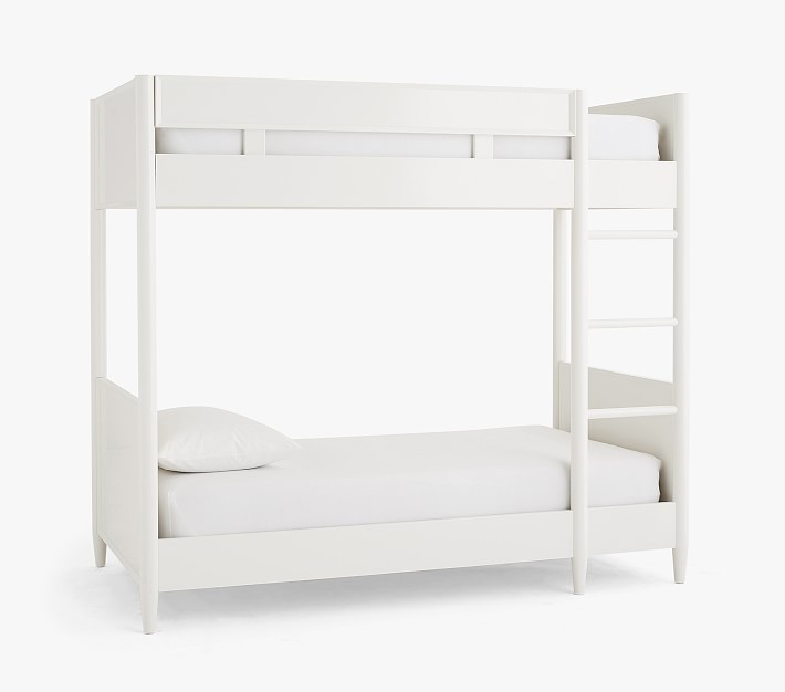west elm x pbk Mid-Century Twin-Over-Twin Bunk Bed | Pottery Barn Kids