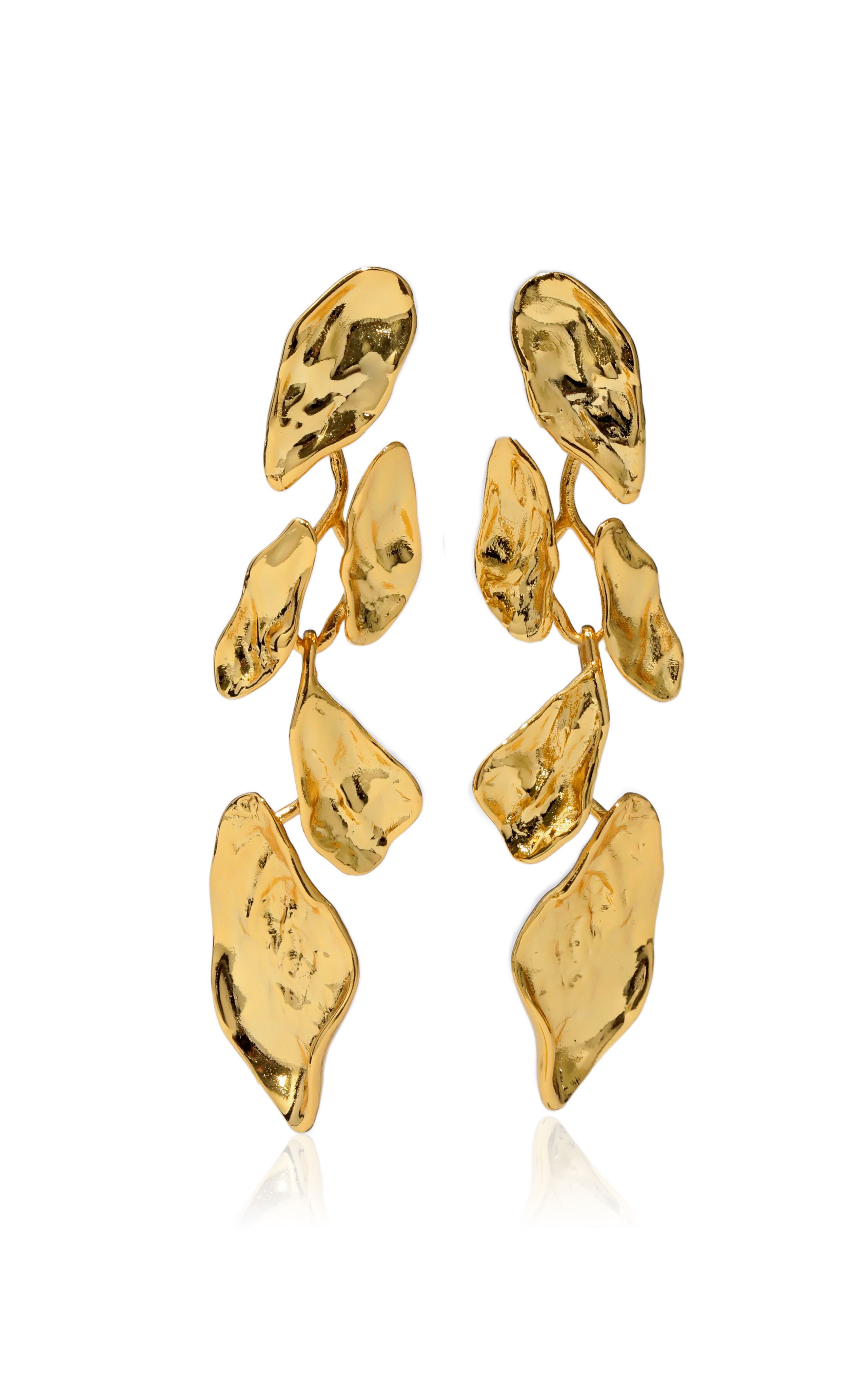 Mosaic Molten 14K Gold-Plated Earrings | Moda Operandi (Global)