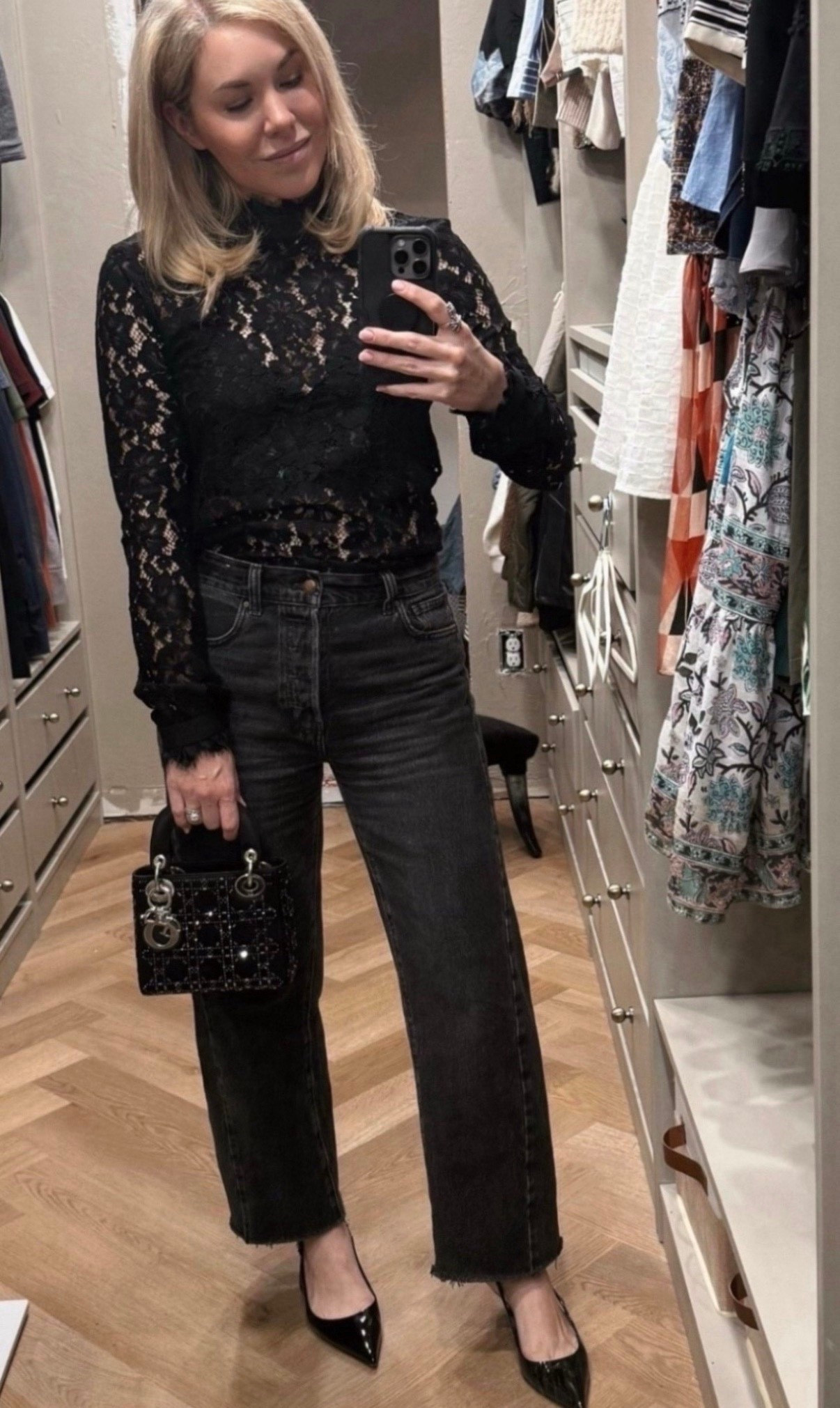 The ONLY barrel jeans I like
Date night 
Lace top
#LTKStyleTip 
#LTKdayinmylife #LTKootd