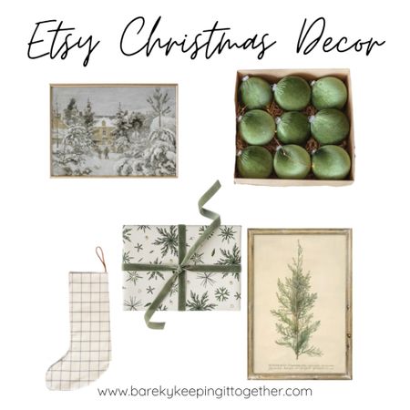 I am obsessed with shopping on Etsy for Christmas Decour because I can support both small businesses and also find unique items that everyone won’t have. Check out some of my favorite Etsy Christmas Decour here  