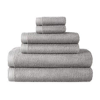 Home Expressions Solid and Stripe Bath Towel | JCPenney