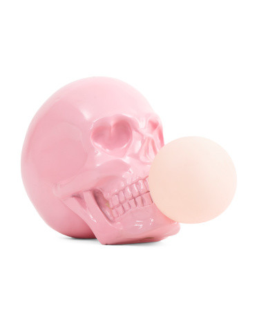 11.75in Skull Blowing Bubble Decor | TJ Maxx