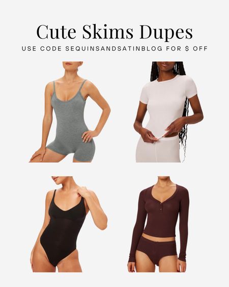 Skims dupes from Parade!🤍

Use code “sequinsandsatinblog” for $$ off✨

*not knockoffs, just similar vibes for less $$

Skims dupes / skims top dupes / skims look for less / skims bodysuit dupes / skims romper dupes / skims t-shirt dupes / college fashion / college outfits / college class outfits / college fits / college girl / college style / Neutral fashion / neutral outfit /  Clean girl aesthetic / clean girl outfit / Pinterest aesthetic / Pinterest outfit / that girl outfit / that girl aesthetic / vanilla girl / 


#LTKSeasonal #LTKfindsunder100 #LTKfindsunder50