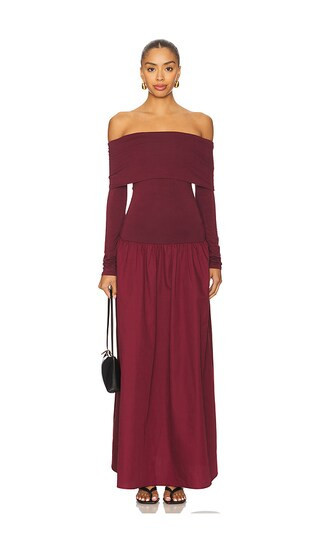 ALL THE WAYS Cressida Maxi Dress in Burgundy. - size L | Revolve Clothing (Global)