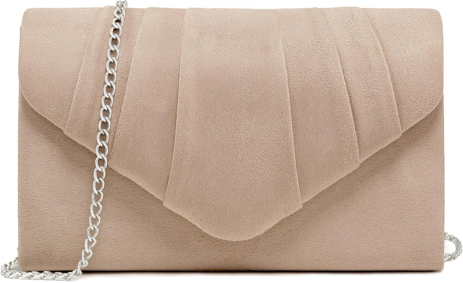 Dasein Women's Evening Bag Pleated Envelope Clutch Handbag Wedding Party Bridal Purse | Amazon (US)