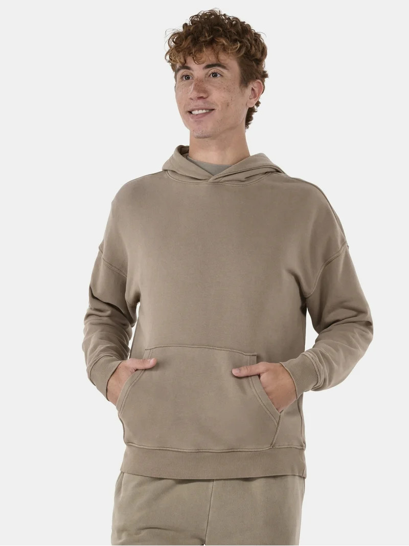 No Boundaries All Gender Oversized Fleece Hoodie Sweatshirt, Men's Sizes XS-5XL - Walmart.com | Walmart (US)