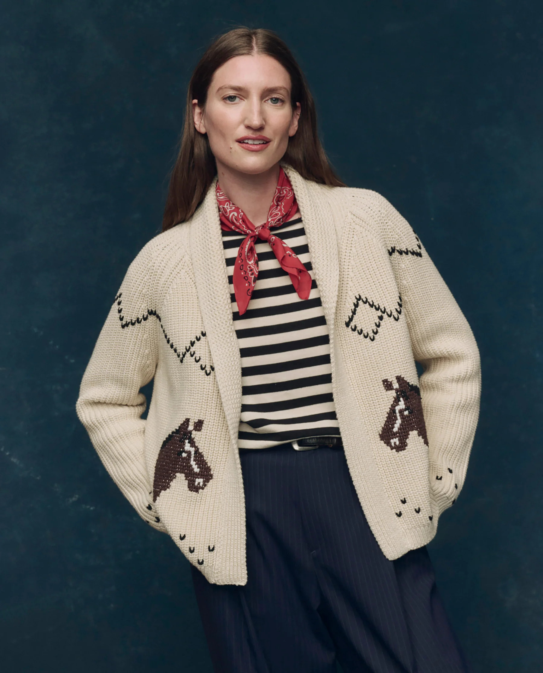 The Horse Lodge Cardigan. -- Cream | THE GREAT.
