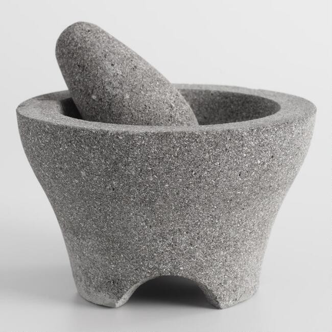 Lava Stone Molcajete Mortar and Pestle | World Market