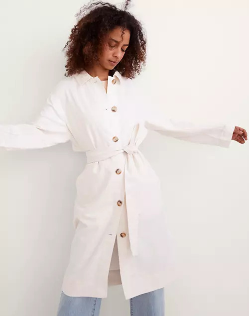 Cotton-Linen Trench Coat | Madewell