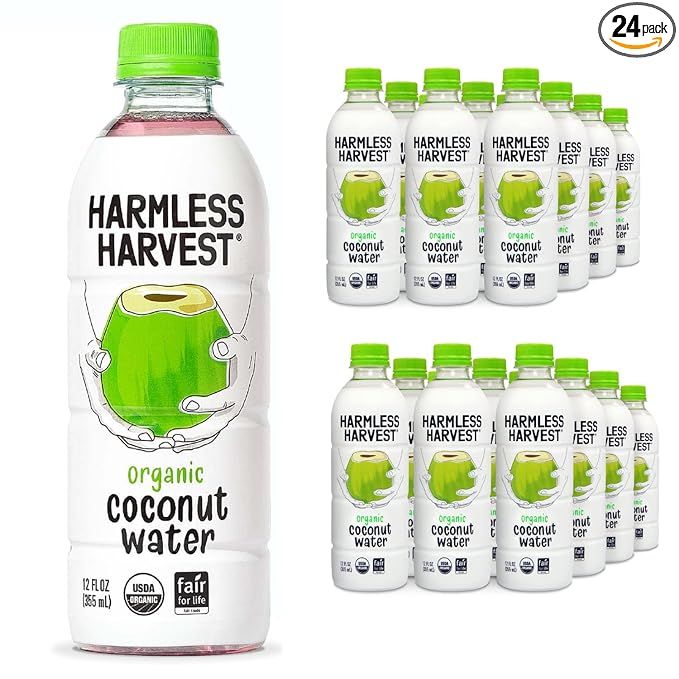 Harmless Harvest Organic Coconut Water Drink, Hydration with Natural Electrolytes, No Sugar Added... | Amazon (US)