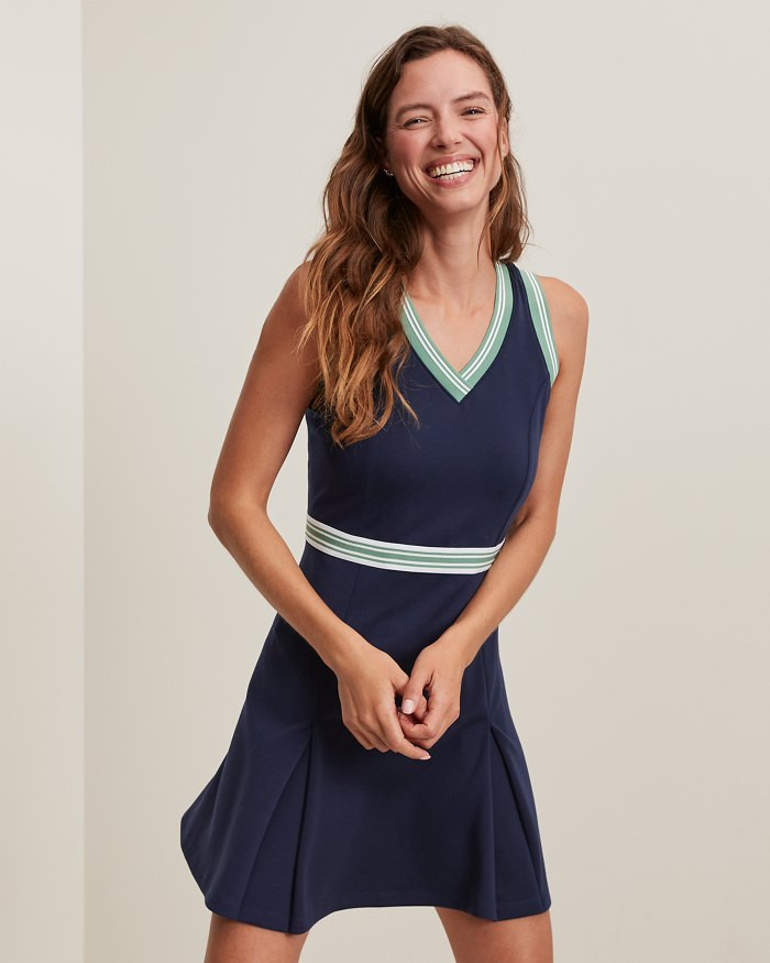 Coastal Bay Piqué IslandZone® Dress | Tommy Bahama